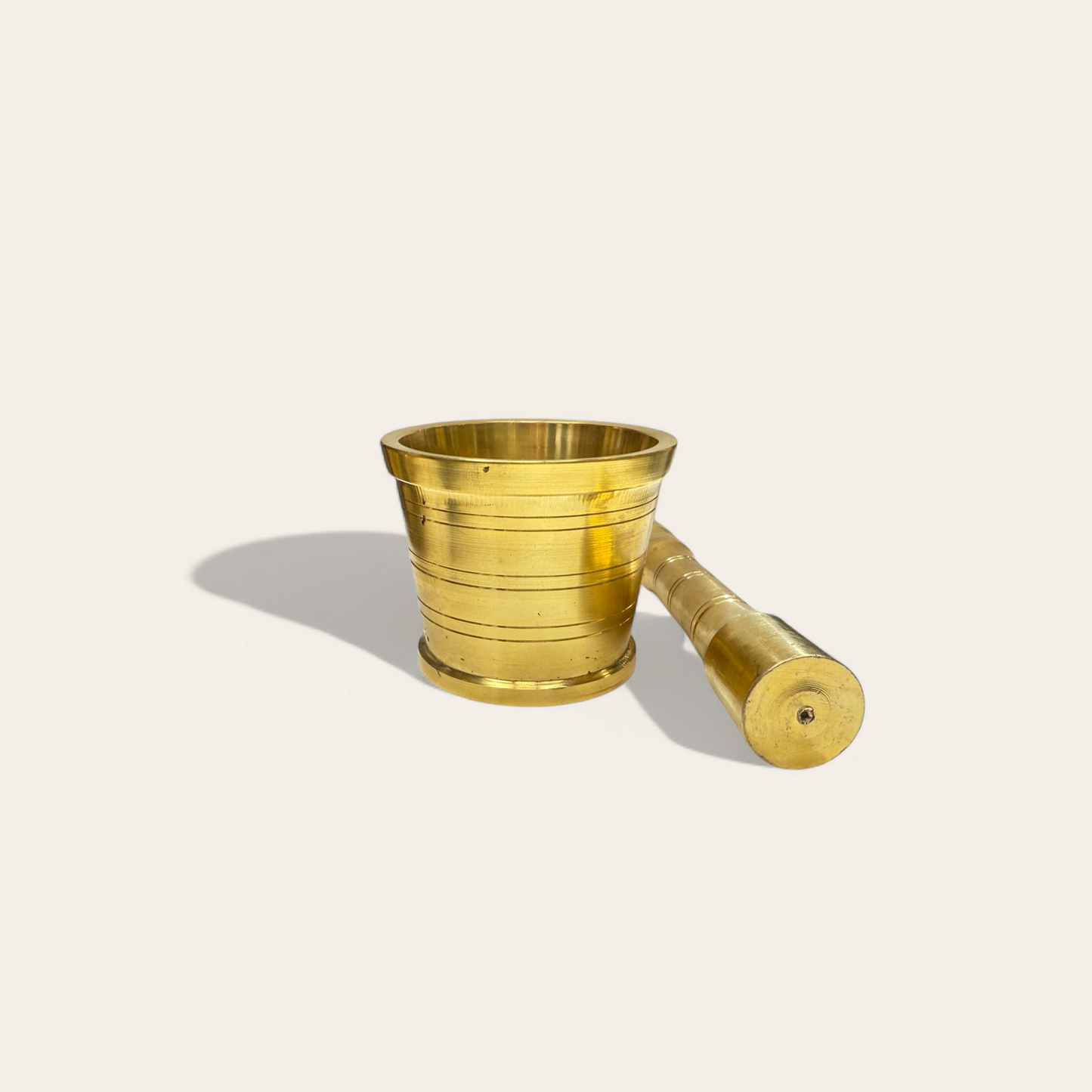 Brass Pestle and Mortar