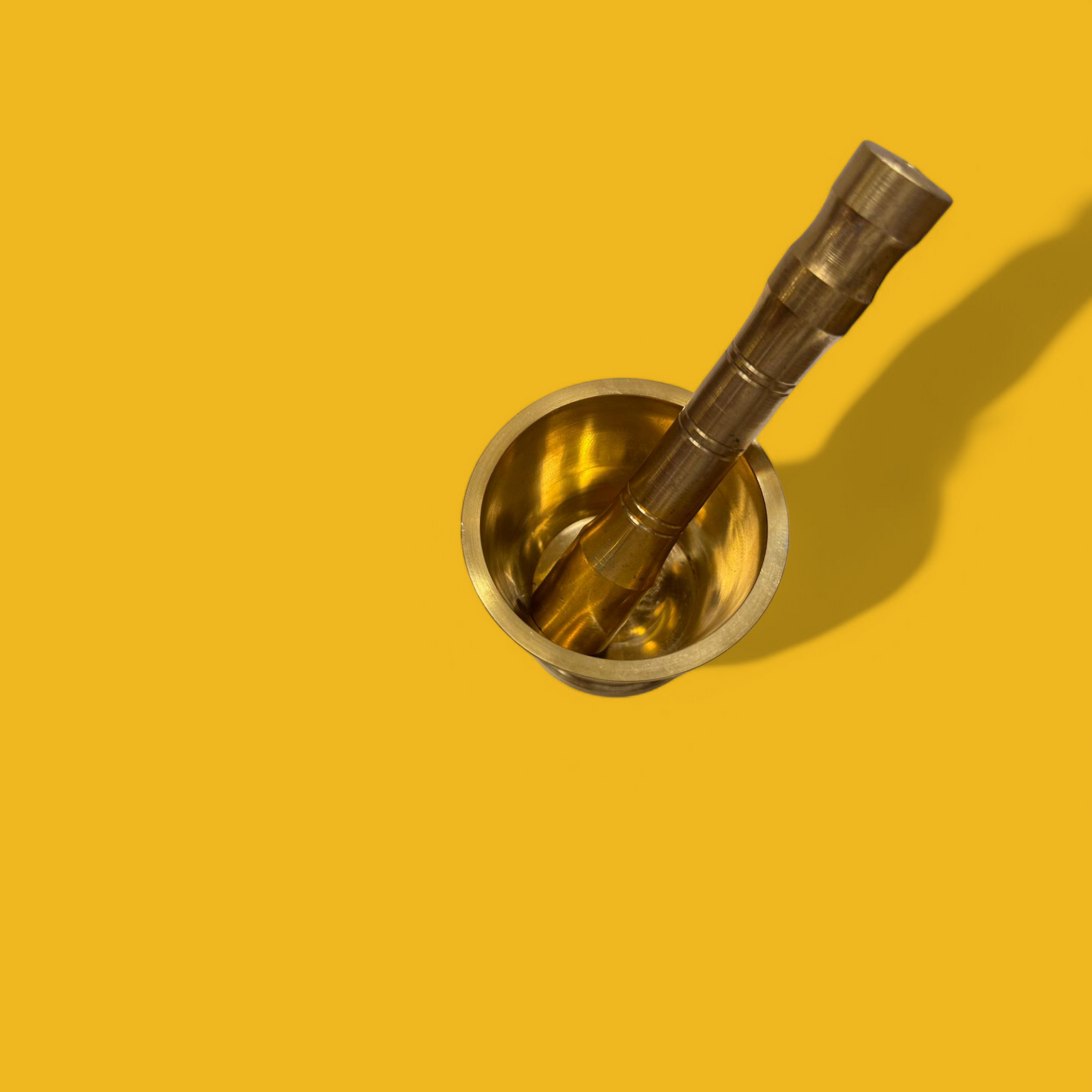 Brass Pestle and Mortar