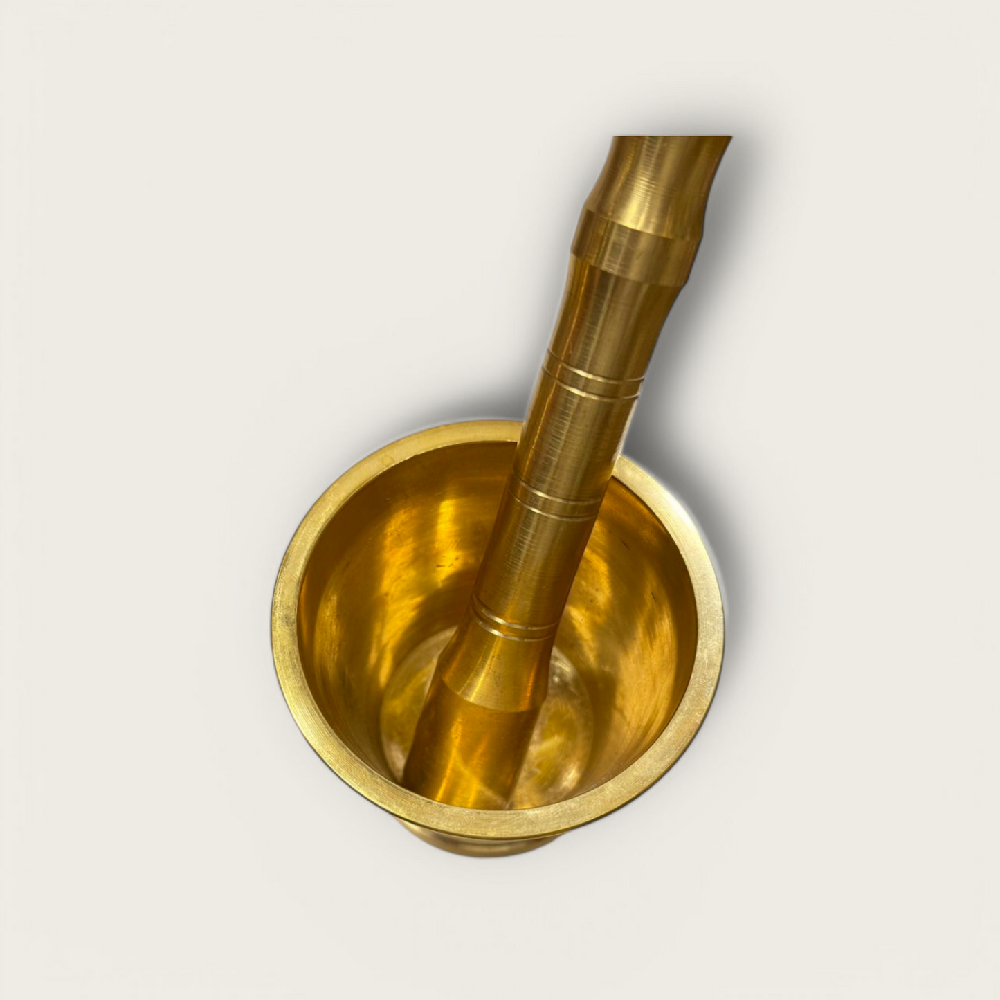 Brass Pestle and Mortar