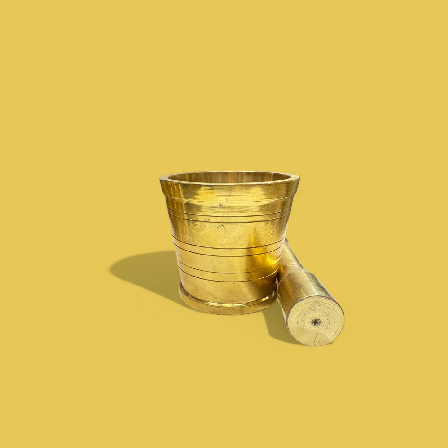Brass Pestle and Mortar
