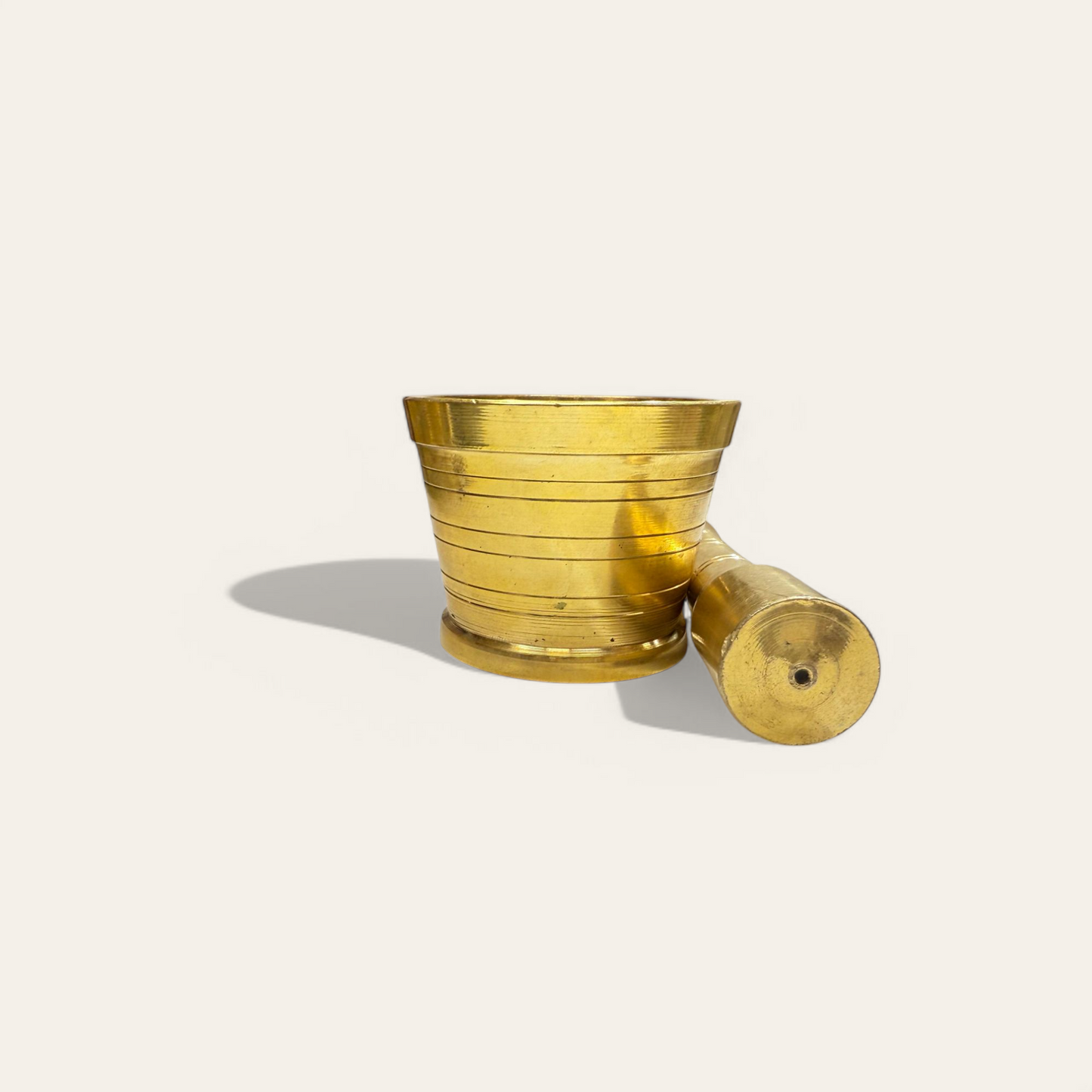 Brass Pestle and Mortar