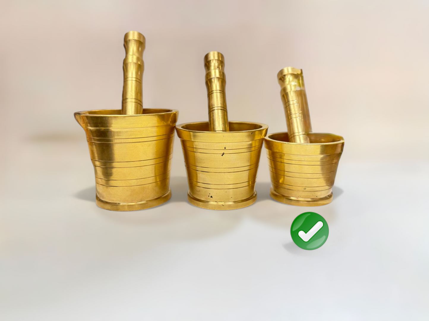 Brass Pestle and Mortar